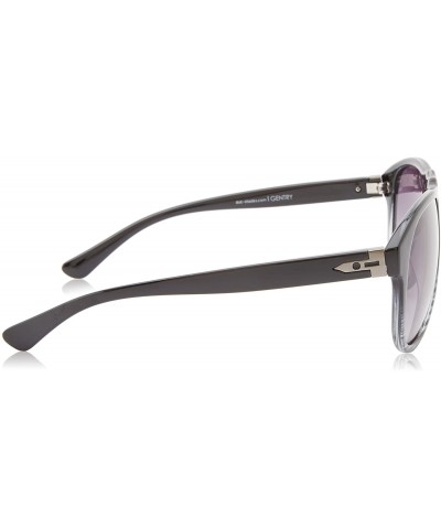 Sport Women's Round Sunglasses - Black Smoke Fade - CD11CK6W1PL $11.05