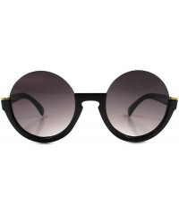 Round Retro 80s Fashion Designer Stylish Black Gradient Lens Round Womens Sunglasses - CD18023Z7R4 $12.96