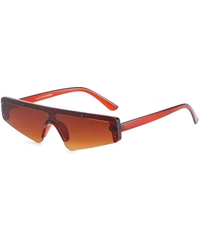 Cat Eye Cat Eye Sunglasses Color Mirror Lens Vintage Mod Style Retro Kurt Cobain Sunglasses - C2 Tea - CK18ND4Z5T8 $18.90