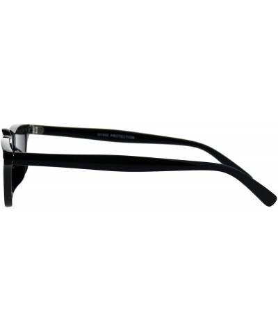 Rectangular Womens Narrow Rectangular Retro Vintage Classic Cat Eye Sunglasses - Pink Black - CF18EN8WA3K $19.76