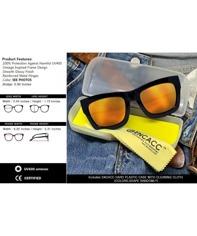 Oval Vintage Inspired Geek Oversized Square Thick Horn Rimmed Eyeglasses Clear Lens - Black 30109 - CF199QYIMA9 $10.12