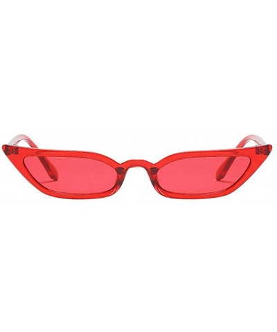 Sport Cat Eye Shape Retro Classic Trendy Sunglasses UV 400 Protection - Red - CL18HMGEE0Z $17.84