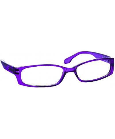 Square Reading Glasses Men Women Dura Tight - Single Purple - CV18CZG0Q8X $18.37