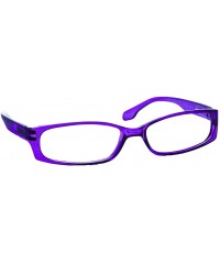 Square Reading Glasses Men Women Dura Tight - Single Purple - CV18CZG0Q8X $8.57