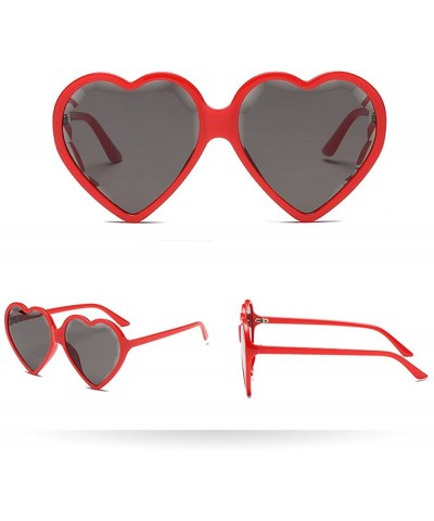 Square Heart Shaped Sunglasses - Womens Man Frame Vintage Retro Cat Eye Cute Eyewear - Multicolor -a - C618OM7IY6K $10.95