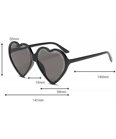 Square Heart Shaped Sunglasses - Womens Man Frame Vintage Retro Cat Eye Cute Eyewear - Multicolor -a - C618OM7IY6K $10.95