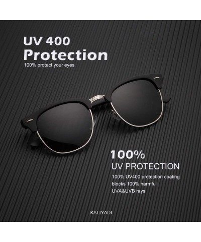 Polarized Sunglasses for Men and Women Semi-Rimless Frame Driving Sun  glasses 100% UV Blocking - CX18NX6LRZ6