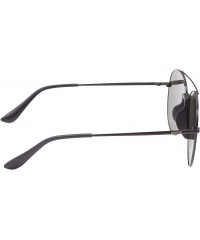Sport Unisex Mens Womens Polarised Aviator Sunglasses 80s Retro Celebrity Shades - Black - Silver Mirror - CJ18EICQLYY $24.14