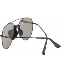 Sport Unisex Mens Womens Polarised Aviator Sunglasses 80s Retro Celebrity Shades - Black - Silver Mirror - CJ18EICQLYY $24.14