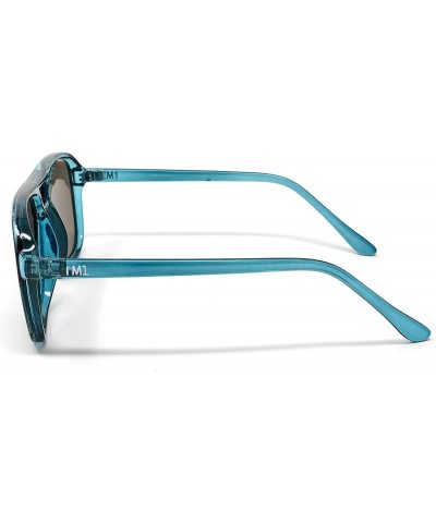 Rimless Unisex Women Men Fashion Sunglasses 100% UV Protection - See Shapes & Colors - Blue - CY18TOHO36I $13.44