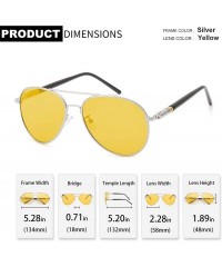 Oversized Unisex Polarized Night-Vision Glasses for Driving - Reduce Fatigue UV Protection - CF18TXA5ZO8 $27.27