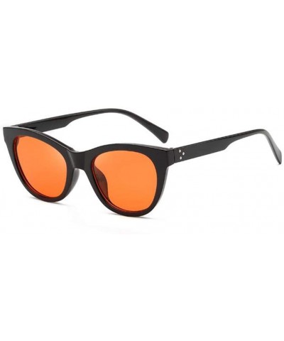 Square Retro uv Protection Sunglasses Women Big Frame Sunglasses Men Sunglasses (Black Transparent red) - C9190QZNCDY $14.61