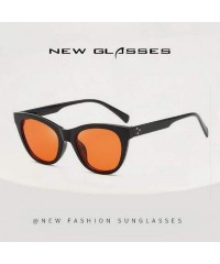 Square Retro uv Protection Sunglasses Women Big Frame Sunglasses Men Sunglasses (Black Transparent red) - C9190QZNCDY $7.50