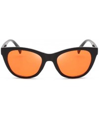 Square Retro uv Protection Sunglasses Women Big Frame Sunglasses Men Sunglasses (Black Transparent red) - C9190QZNCDY $7.50