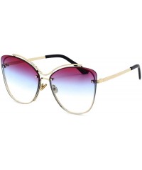 Cat Eye 2019 new sunglasses - rivets double beam sunglasses fashion cat eyes sunglasses ladies - E - C918S8N26KY $46.92