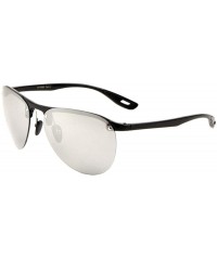 Rimless Rimless Round Lens Light Weight Sunglasses - Grey - CM197Y8KI83 $12.22