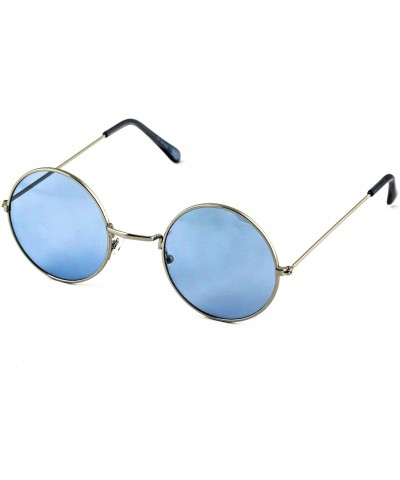 Round Retro Hipster Fashion Small Round Circle Metal Frame Ozzy Elton Color Tint John Lennon Style Sunglasses - CC18QKQKWC7 $...