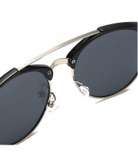 Round Unique round Polarized Sunglasses Men Women Fashion Driving Sunglasses Vintage - Black/Pink - CE1855IY45C $10.73