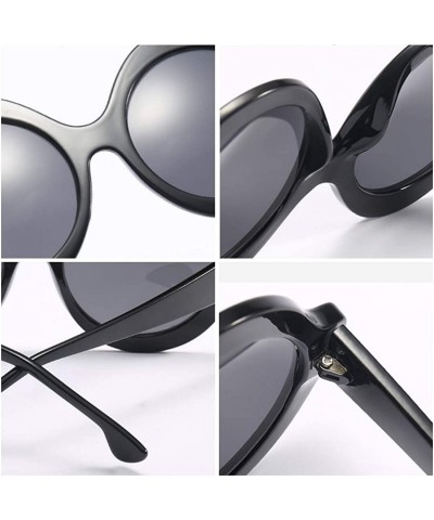 Oversized Oversized Retro Round Sunglasses Candy color Hinge Women Sun Glasses - Double Tea - C818NO03UGM $17.11