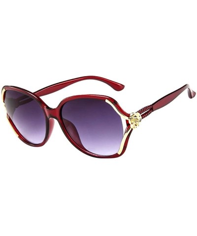 Cat Eye Colored Mens Womens Rose Big Frame Retro Vintage Sunglasses Eyeglasses - Multicolor-c - CH18T964HA8 $9.39