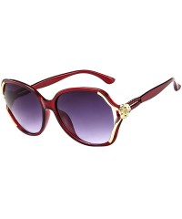 Cat Eye Colored Mens Womens Rose Big Frame Retro Vintage Sunglasses Eyeglasses - Multicolor-c - CH18T964HA8 $17.81
