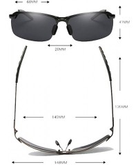 Sport Sport Polarized Sunglasses Mens Driving aviator Sun Glasses men polarized shades - Black/Grey - CA184AC8D8K $7.68