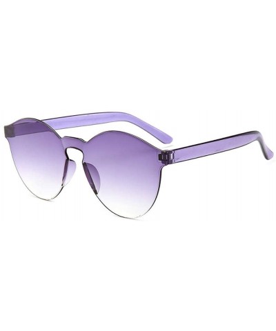 Round Unisex Fashion Candy Colors Round Outdoor Sunglasses Sunglasses - Light Gray - C6199XT88IW $26.95