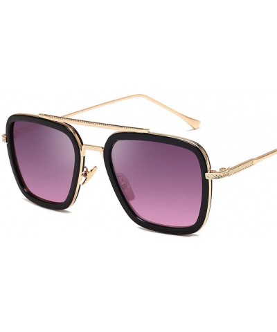 Oversized Sunglasses Men Square Driving Sun Glasses for Male Windproof Shades Women - Zss0002c2 - CM194OKY8UH $19.35