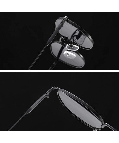 Square Square Sunglasses Women Retro Summer Male Sun Glasses Metal Frame Uv400 Summer - Silver With Black - CB1973CY0YN $11.65