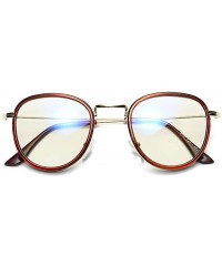 Rectangular Men Women Anti Blue Light Glasses - Round Eyeglasses Clear Lens Glasses Frame - C29-1 - C218CSSGRG8 $14.11