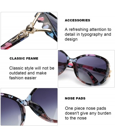 Oval Classic Oversized Sunglasses for Women Polarized 100% UV400 Protection Lenses Ladies Fashion Retro HD Sun Glasses - CH18...