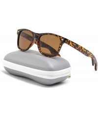 Wayfarer New Horn Rimmed Style Bottle Opener Sunglasses - Tortoise Frame / Brown Lens - CK124IC14AB $18.75