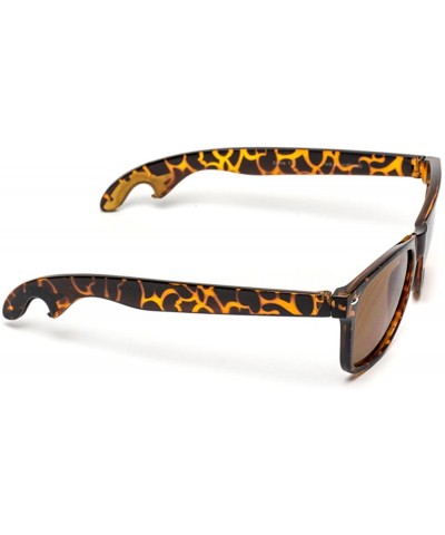 Wayfarer New Horn Rimmed Style Bottle Opener Sunglasses - Tortoise Frame / Brown Lens - CK124IC14AB $18.75