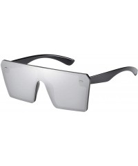 Square Oversized Square Sunglasses Vintage Retro Style Shades Glasses For Shooting Decor - G - CZ196YYI7CD $17.03