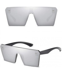 Square Oversized Square Sunglasses Vintage Retro Style Shades Glasses For Shooting Decor - G - CZ196YYI7CD $17.03
