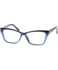 Rimless Womens Leopard Butterfly Reading Glasses Fashion Eye Glass Frame - Blue - CR18IIQM764 $10.88