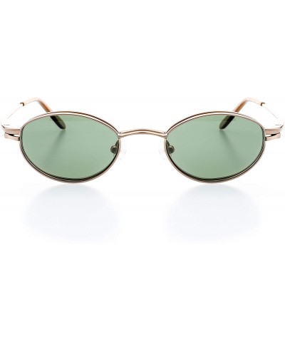 Oval Optical Eyewear - Oval Shape- Metal Full Rim Frame - for Women or Men Prescription Eyeglasses RX - CK18WG0MEK9 $21.07
