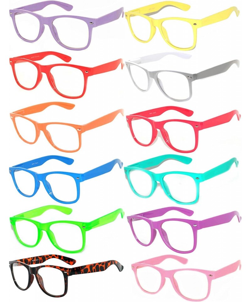 Sport Women's Men's Sunglasses Retro Clear Lens - Retro_clear_12_p_mix - CV18734IO95 $27.18