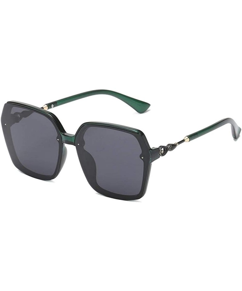Rimless Personality Big Box Polarized Sunglasses Ladies Fashion Trend Sunglasses - CQ18X857TA2 $41.07