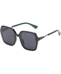 Rimless Personality Big Box Polarized Sunglasses Ladies Fashion Trend Sunglasses - CQ18X857TA2 $41.07