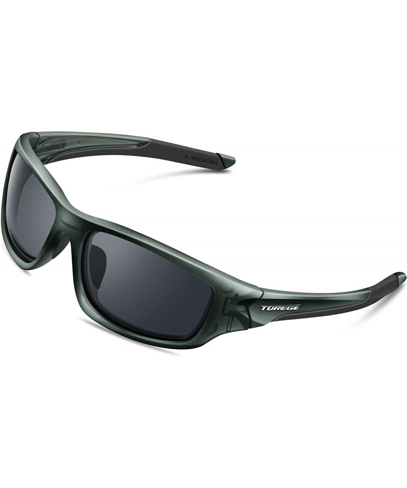 Polarized Sports Sunglasses for Men Women Cycling Running Driving Fishing  Golf Baseball Glasses EMS-TR90 Frame - C11809M64WU