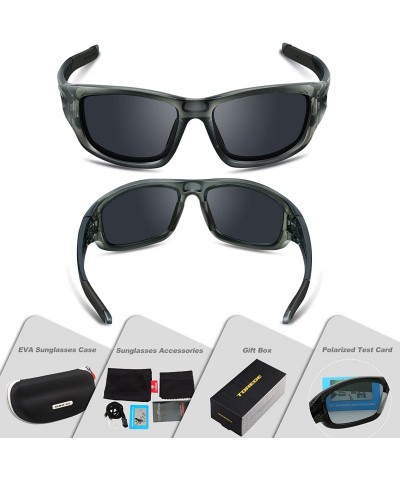 Sport Polarized Sports Sunglasses for Men Women Cycling Running Driving Fishing Golf Baseball Glasses EMS-TR90 Frame - C11809...