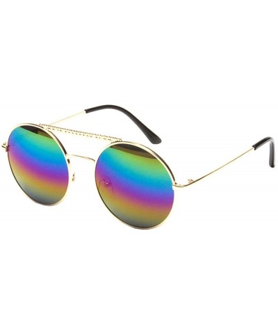 Aviator Rebecca Women Eyewear Heart Sunglasses Stylish Beach Viator Full Mirror Lens Sunglasses with Glasses Case - C0196SQ4L...