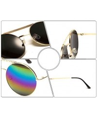 Aviator Rebecca Women Eyewear Heart Sunglasses Stylish Beach Viator Full Mirror Lens Sunglasses with Glasses Case - C0196SQ4L...