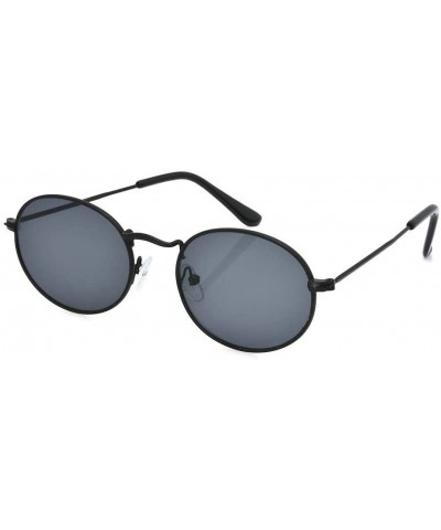 Oval Women Oval Sunglasses Ellipse Frame Vintage Glasses Trendy Fashion Retro Shades - Black Frame + Grey Lens - CI18NYCCN4K ...