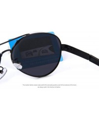 Aviator Fashion Men Polarized Sunglasses Brand Design Sunglasses Oculos C01 Black Black - C04 Gold Black - CP18YR2AW5K $23.42