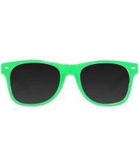 Square Horn-Rimmed Tint Sunglasses - Green - CP12NUMW1BT $10.77