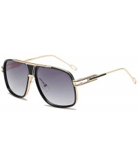 Oversized European and American fashion new men's trend sunglasses ladies retro sunglasses - Leopard Gold - C0190N3MUND $59.95