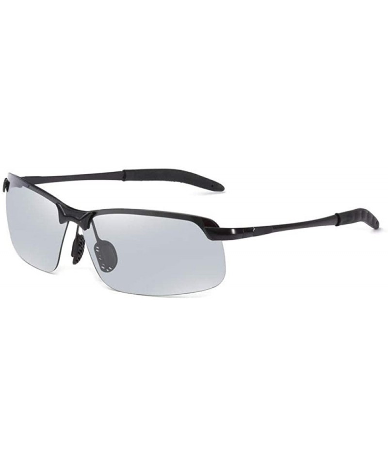 Square Sports driving fashion polarized sunglasses square men's polarized sunglasses discolored sunglasses - CV190MMAK9K $32.51