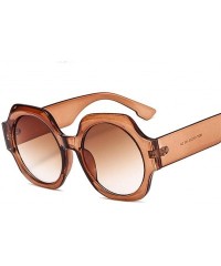 Oversized Women Big Frame Round Sunglasses Oversized Tortoise Gragual Lens sunglass Shades Female Eyeglasses - C6199QD7YSZ $1...